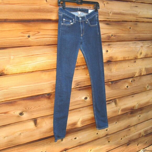 Rag and Bone Dark Denim Skinny Jeans - Picture 3 of 8